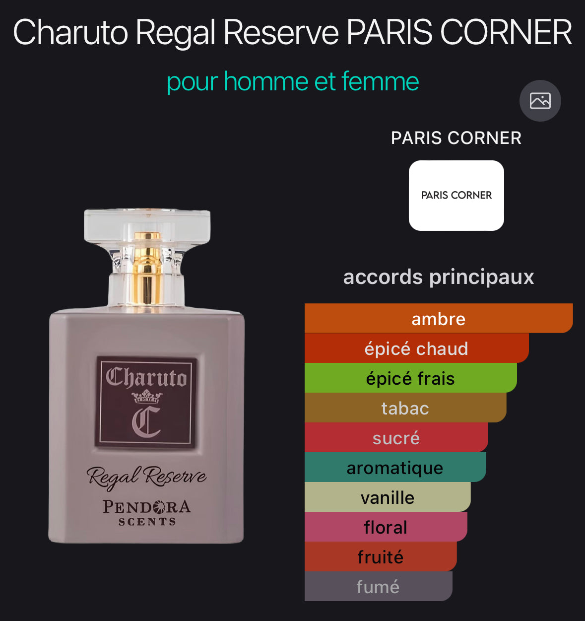 Charuto regal reserve - Paris corner