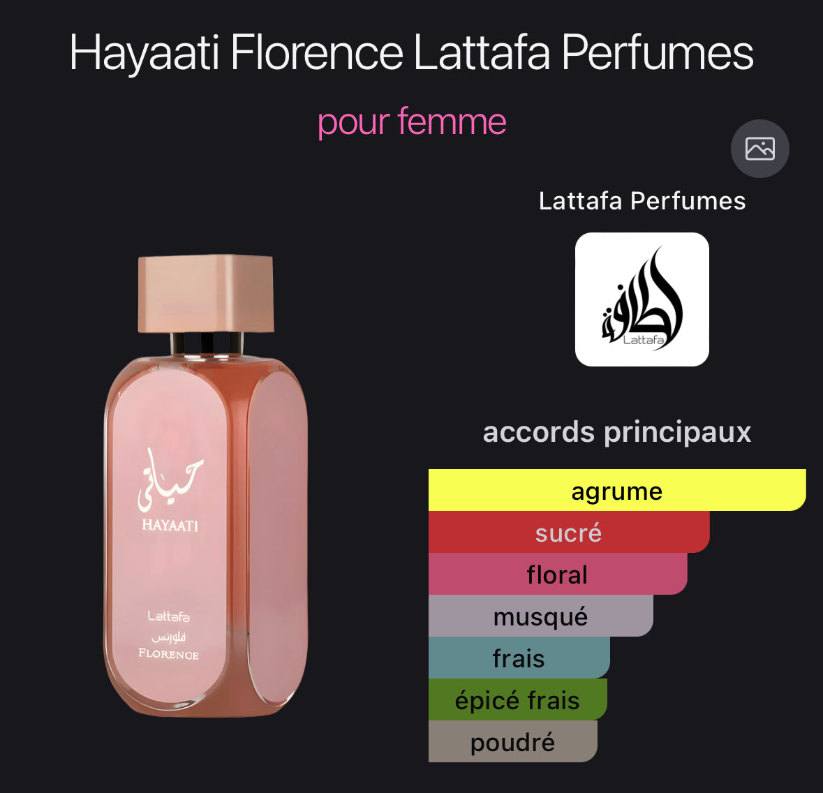 Hayaati Florence - Lattafa Perfumes