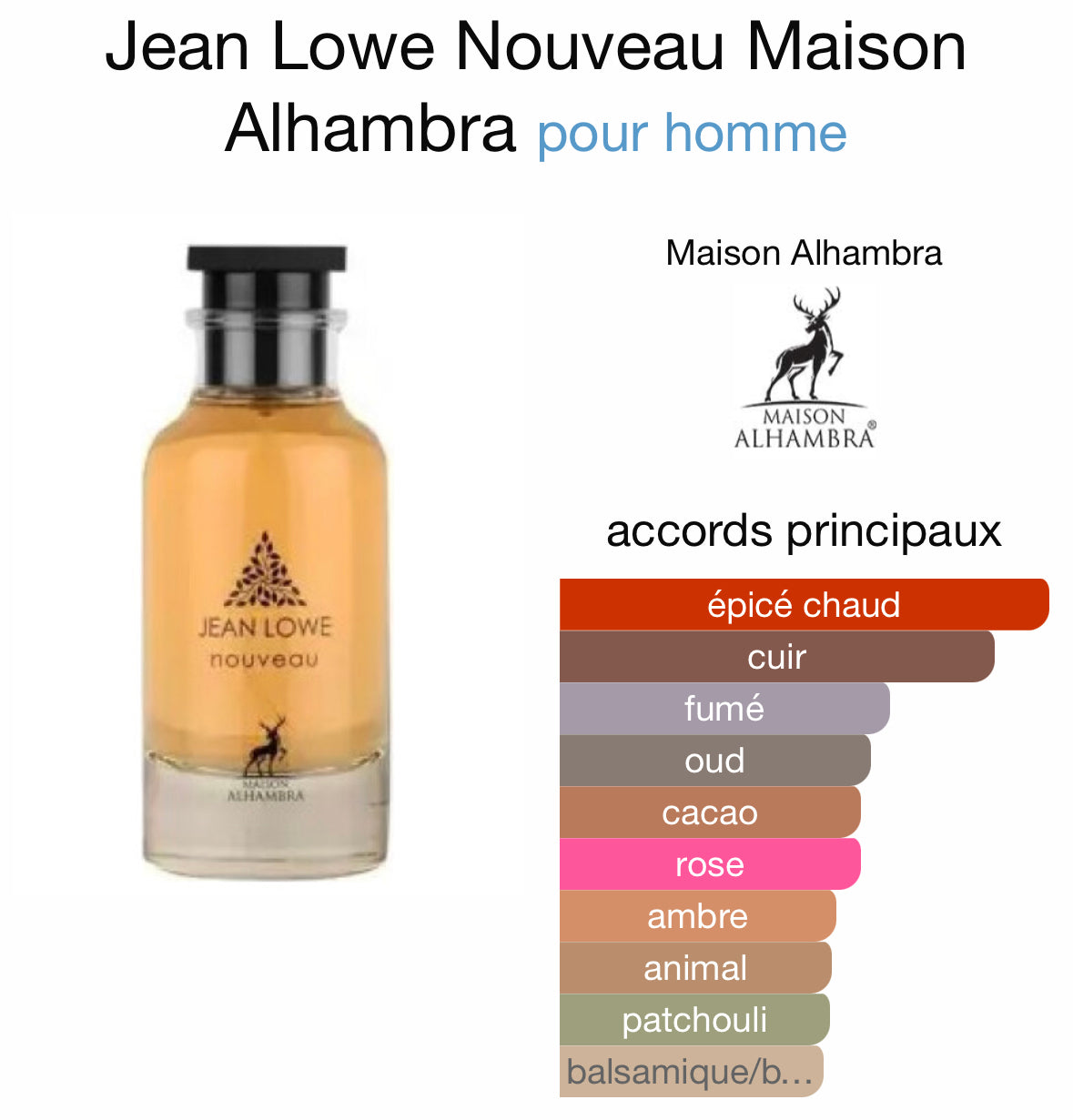 Jean Lowe Nouveau (fraiche) – Maison Alhambra  Marachi.fr