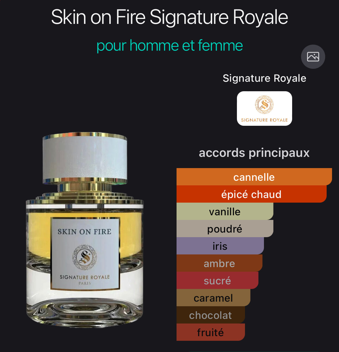 Skin of fire - signature Royale